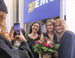 Graduates after the Ceremony. Photo: Swen Reichhold.